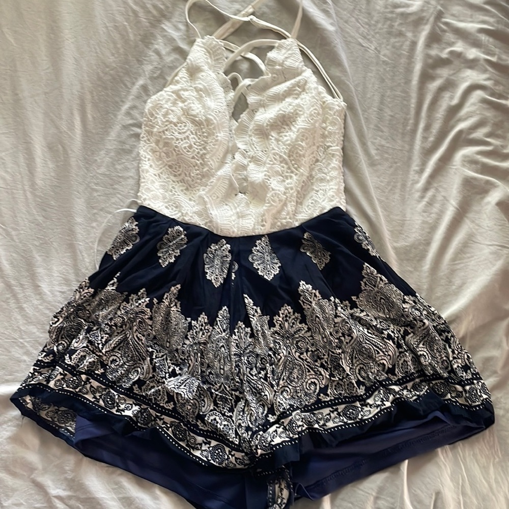 Open back romper